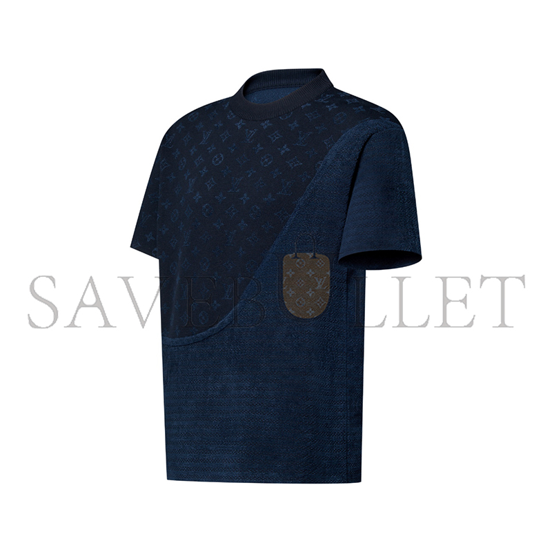 LOUIS VUITTON GRAPHIC JACQUARD SHORT-SLEEVED CREWNECK 1AJDX7
